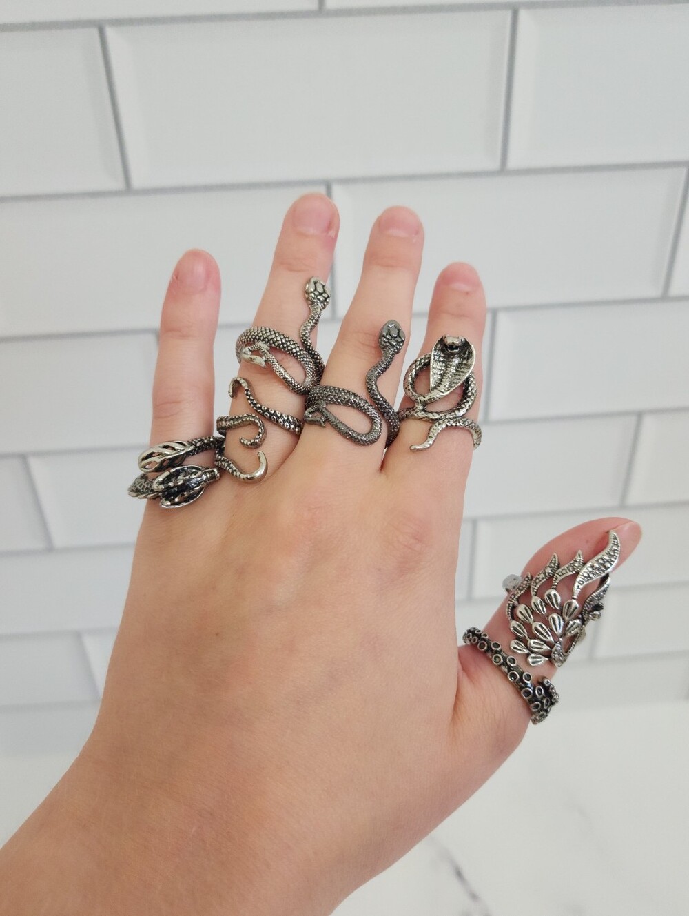 7 Rings For Halloween Costume: Snakes & Octopus Rings